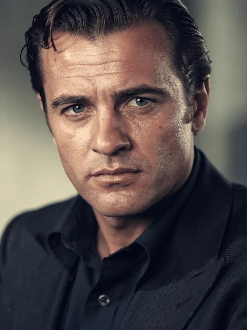 Cinematic portrait of Marlon Brando